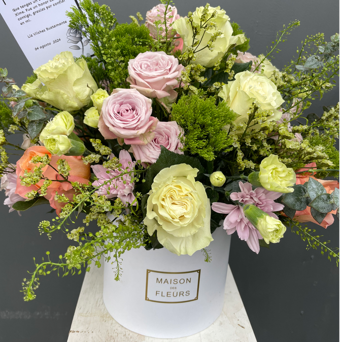Box Floral Cilindro 30 CM