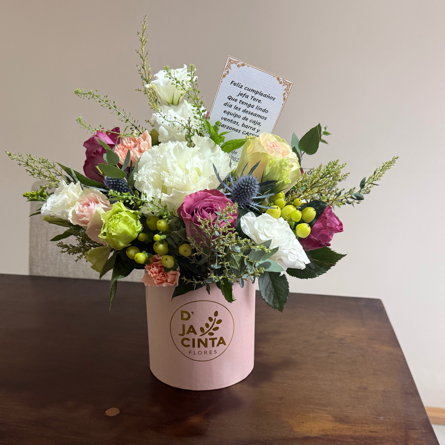 Box Floral Cilindro Jacinta