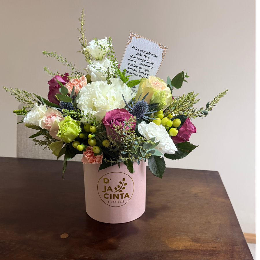 Box Floral Cilindro Jacinta
