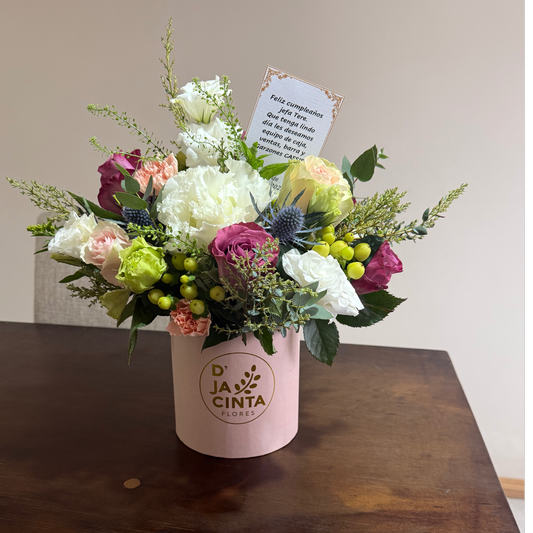 Box Floral Cilindro Jacinta
