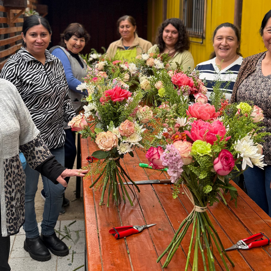 Taller Floral  Ramo en Espiral