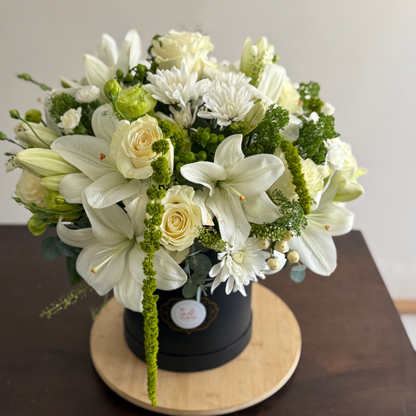 Box Floral Cilindro  Condolencias