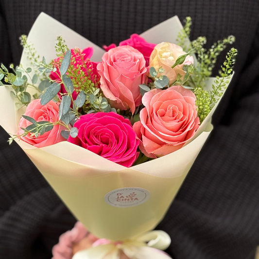 Ramo Rosas  Rosado- Camila