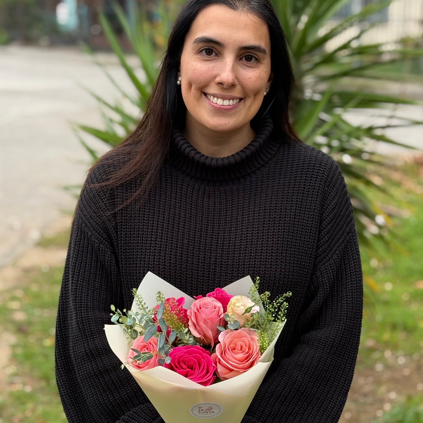Ramo Rosas  Rosado- Camila